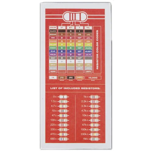 1/4W Resistor Kit (500pk) 1/4W Resistor Kit (500pk)