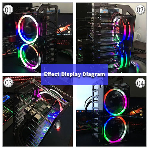 52Pi 8-Layer Acrylic Cluster Case w/ RGB LED & Cooling Fan for RPi, Jetson Nano (Clear) 52Pi 8-Layer Acrylic Cluster Case w/ RGB LED & Cooling Fan for RPi, Jetson Nano (Clear)