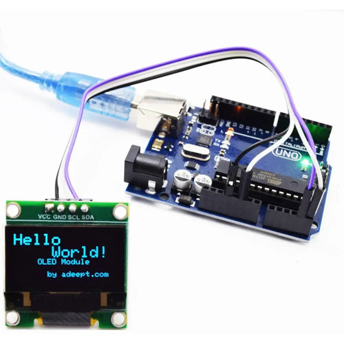 Adeept 0.96in OLED Module 128x64 SSD1306 I2C Serial Self-Luminous Display (4x) Adeept 0.96in OLED Module 128x64 SSD1306 I2C Serial Self-Luminous Display (4x)