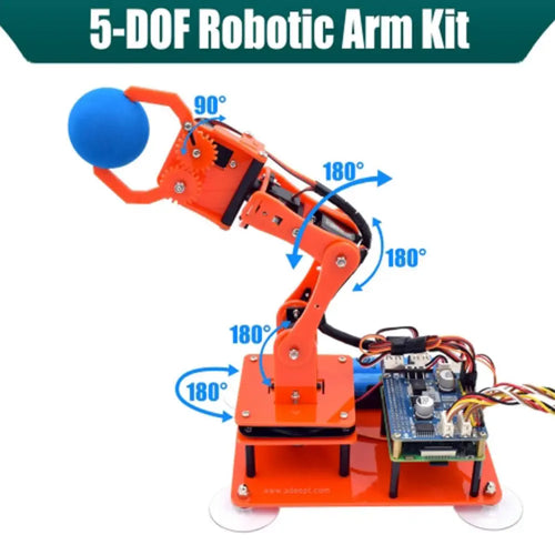Adeept 5-DOF Programmable Robotic Arm Orange Kit for Raspberry Pi Adeept 5-DOF Programmable Robotic Arm Orange Kit for Raspberry Pi