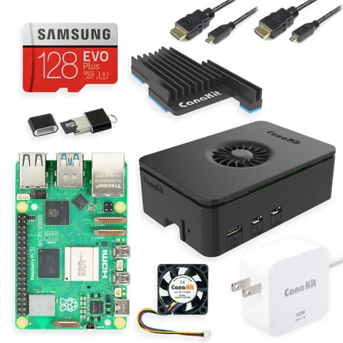 CanaKit Raspberry Pi 5 Starter Kit - 2GB - Turbine Black CanaKit Raspberry Pi 5 Starter Kit - 2GB - Turbine Black