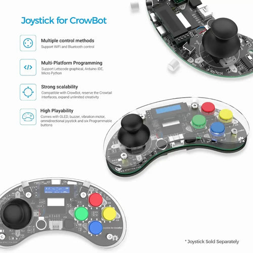 CrowBot BOLT-Open Source Programmable Smart Robot Car Kit w/ Joystick CrowBot BOLT-Open Source Programmable Smart Robot Car Kit w/ Joystick