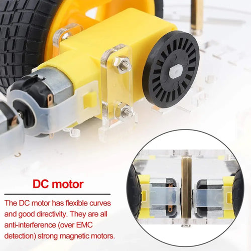 DIY Robot Car Smart Chassis Kit w/ Speed Encoder 4W 2-Layer for Arduino, RPi DIY Robot Car Smart Chassis Kit w/ Speed Encoder 4W 2-Layer for Arduino, RPi