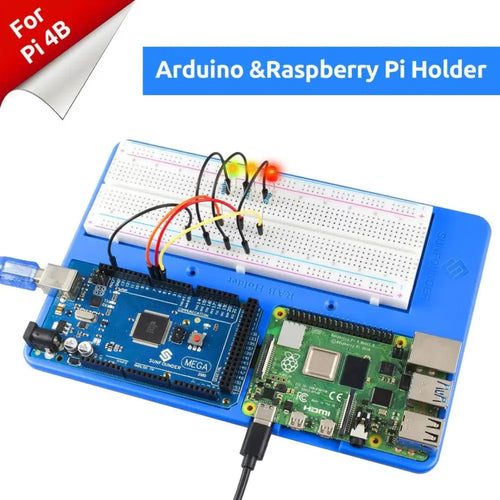 Holder Breadboard Kit w/ 830 points for Raspberry Pi & Arduino Uno R3, Mega 2560 Holder Breadboard Kit w/ 830 points for Raspberry Pi & Arduino Uno R3, Mega 2560