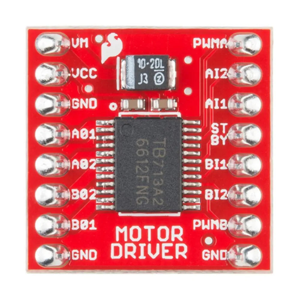 Motor Driver - Dual TB6612FNG v2 (w/ Headers) - RobotShop