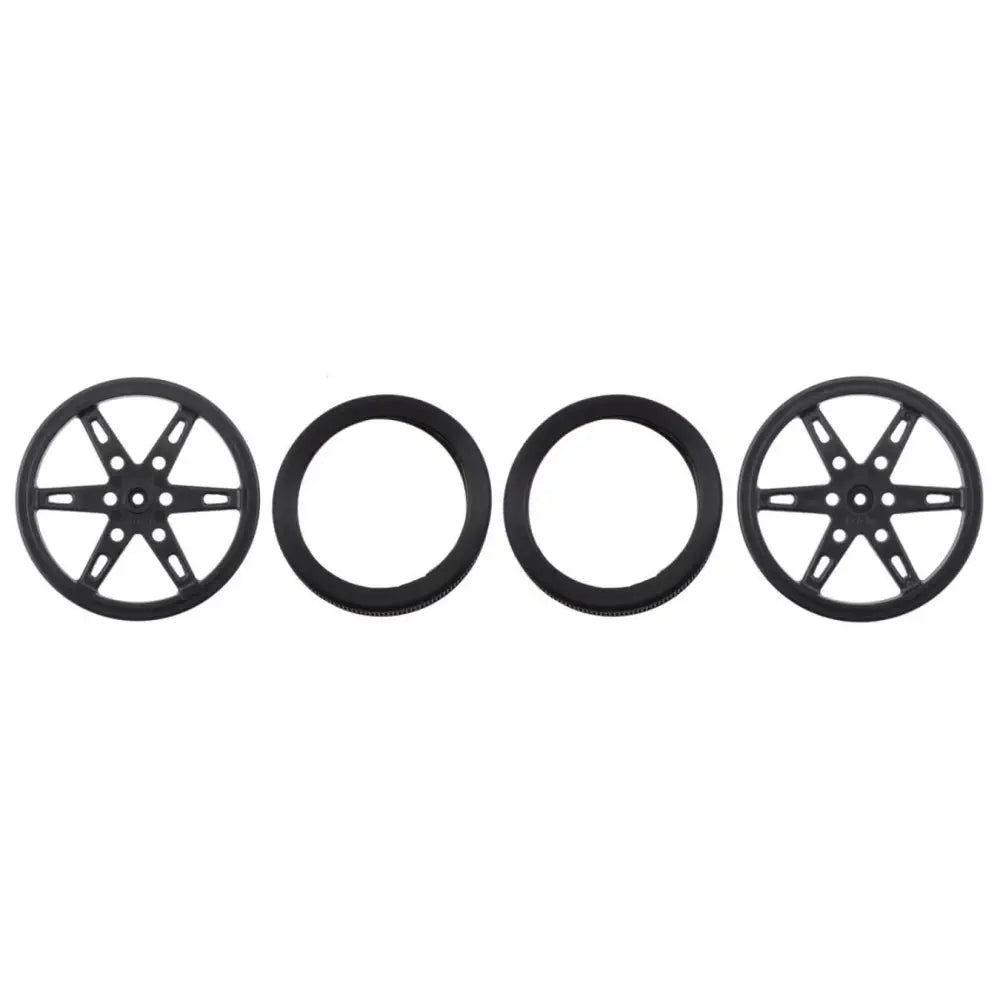 Pololu Wheel Pair for Micro Servo Splines (21T, 4.8 mm) 60 x 8 mm