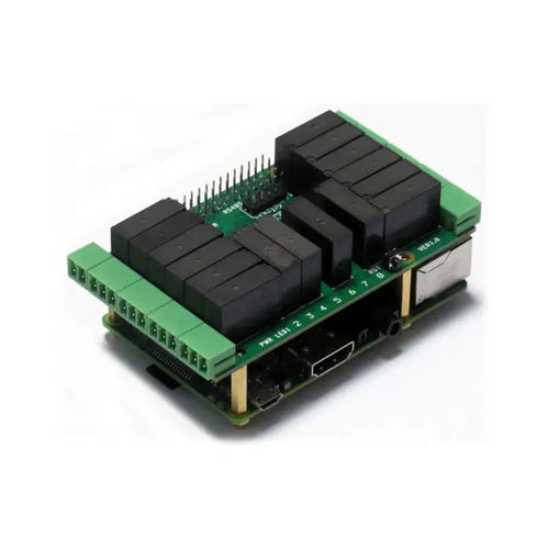 Sequent Microsystems 16 Relays 2A/24V 8-Layer Stackable HAT for Raspberry Pi Sequent Microsystems 16 Relays 2A/24V 8-Layer Stackable HAT for Raspberry Pi