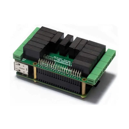 Sequent Microsystems 16 Relays 2A/24V 8-Layer Stackable HAT for Raspberry Pi Sequent Microsystems 16 Relays 2A/24V 8-Layer Stackable HAT for Raspberry Pi