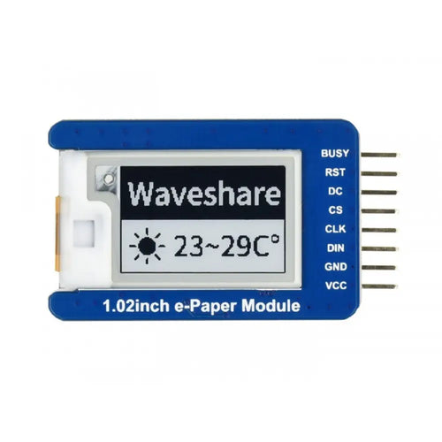 Waveshare 1.02 Waveshare 1.02" E-Ink Display Module, 128×80, Black/White Dual-Color
