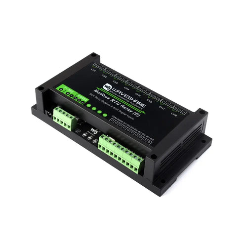 Waveshare Industrial Modbus RTU 8-Ch Relay Module w/ Digital Input & RS485 Interface Waveshare Industrial Modbus RTU 8-Ch Relay Module w/ Digital Input & RS485 Interface