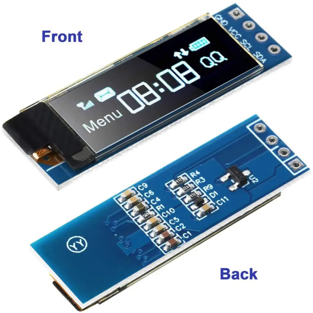 0.91 Inch I2C OLED Display Module Blue I2C OLED Screen Driver DC 3.3~5V ...