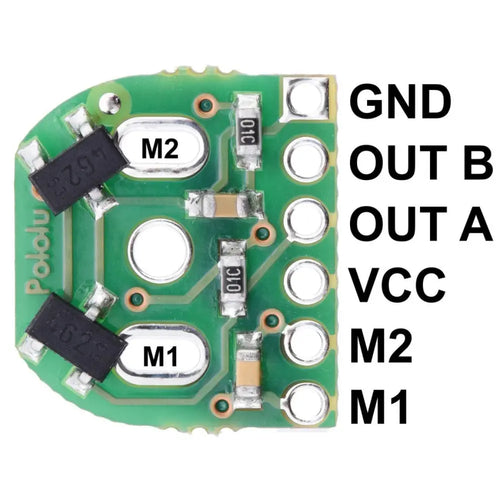 12 CPR Magnetic Encoder Pair Kit for Micro Metal (HPCB Compatible)