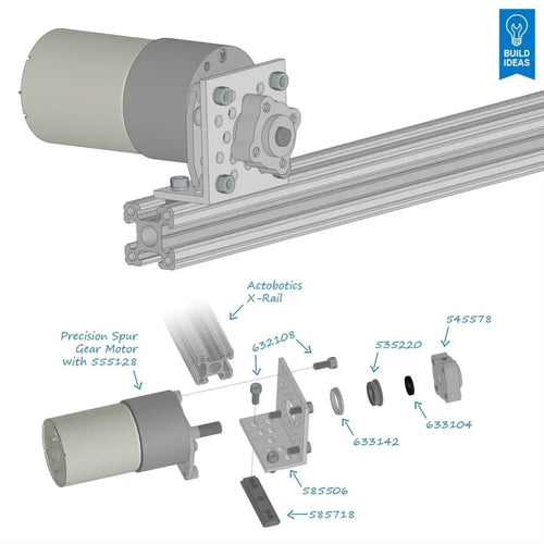 12V, 20RPM, 278oz-in Precision Gearmotor