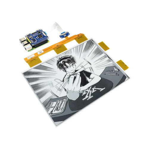 Waveshare 13.3-inch e-Paper Display HAT for Raspberry Pi, 1600x1200, Black/White