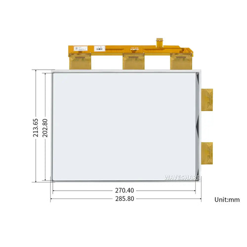 Waveshare 13.3-inch e-Paper Display HAT for Raspberry Pi, 1600x1200, Black/White