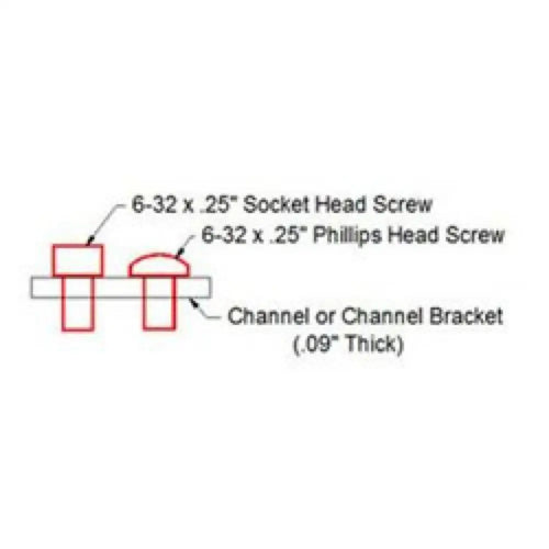 3/4" 6-32 Socket Head Machine Screw (25pk)