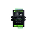 Waveshare 4-Channel RS485 to RJ45 Ethernet Serial Server w/ PoE Ethernet Port