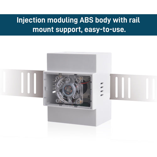 52Pi DIN Rail ABS Case w/ Heat Sink for Raspberry Pi 5