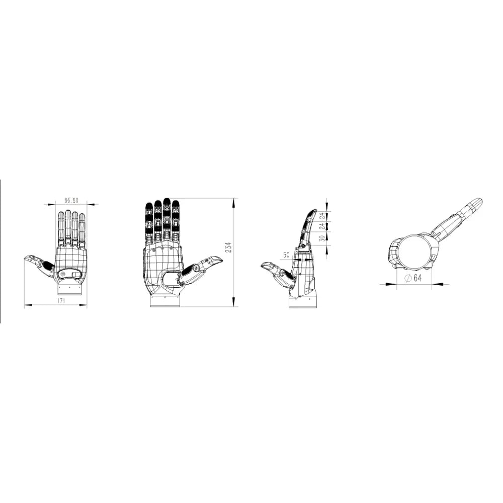 Linker Hand L10 Left – 10-DOF High-Performance Dexterous Hand with Multi-Sensor Suite &amp; EtherCAT/CAN