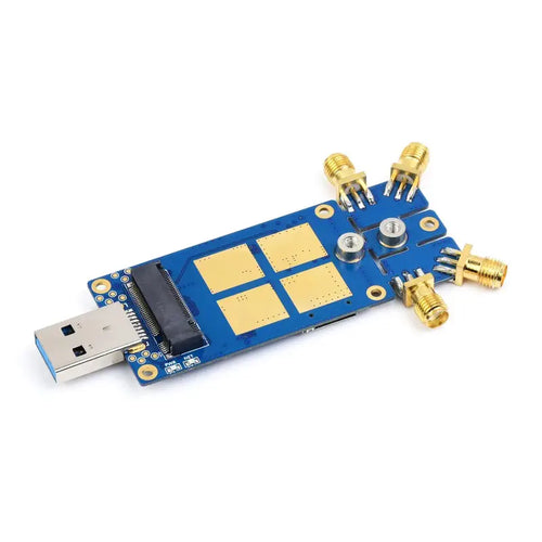 Waveshare 5G DONGLE Module, 4 Antennas, USB3.1 Port, Aluminum Alloy Heatsink