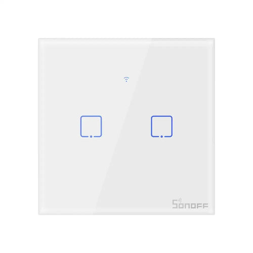 SONOFF TX Series WiFi Wall Switch (T1, UK, 2 Gang, White)