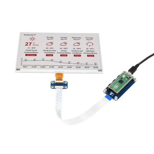 7.5-inch 800x480 E-Paper E-Ink Display Module (B) for Raspberry Pi Pico, SPI