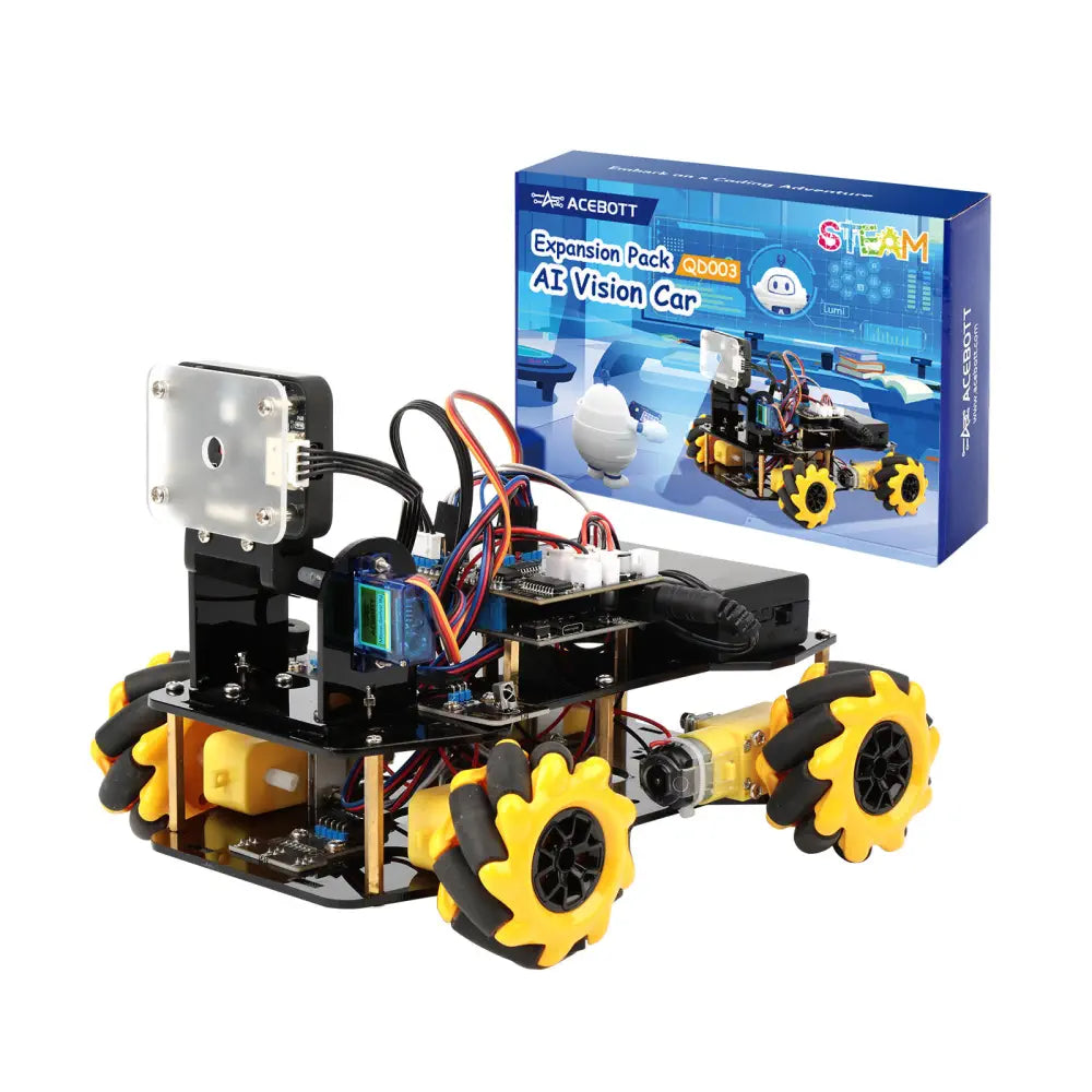 ACEBOTT AI Vision Camera Module Ultrasonic Sensor 4WD ESP32 Smart Robot ...