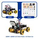 ACEBOTT AI Vision Camera Module Ultrasonic Sensor 4WD ESP32 Smart Robot Car Kit