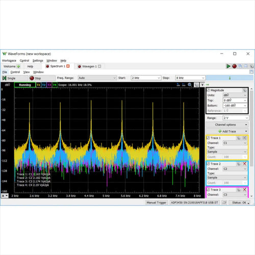 Analog Discovery Pro 3000 Series Portable High Res Oscilloscopes