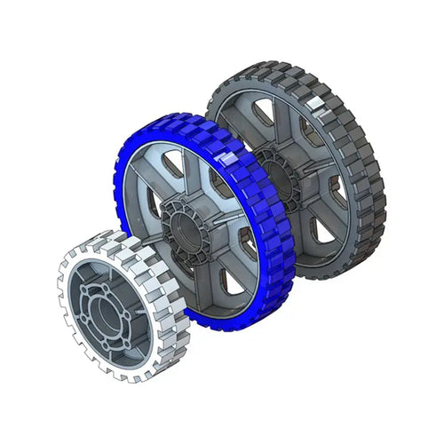AndyMark AM14U5 Wheel Upgrade 8 Wheel Drop Center, 6in. HiGrip Wheels