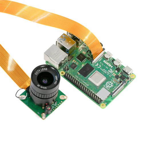 Arducam 12.3MP IMX477 IR-CUT Camera Module for Raspberry Pi (6mm CS Lens)