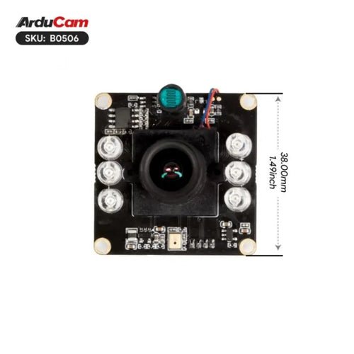 Arducam 1080P Day/Night Vision USB Camera, 2MP Infrared Webcam w/ Automatic IR-Cut Switching & IR LEDs