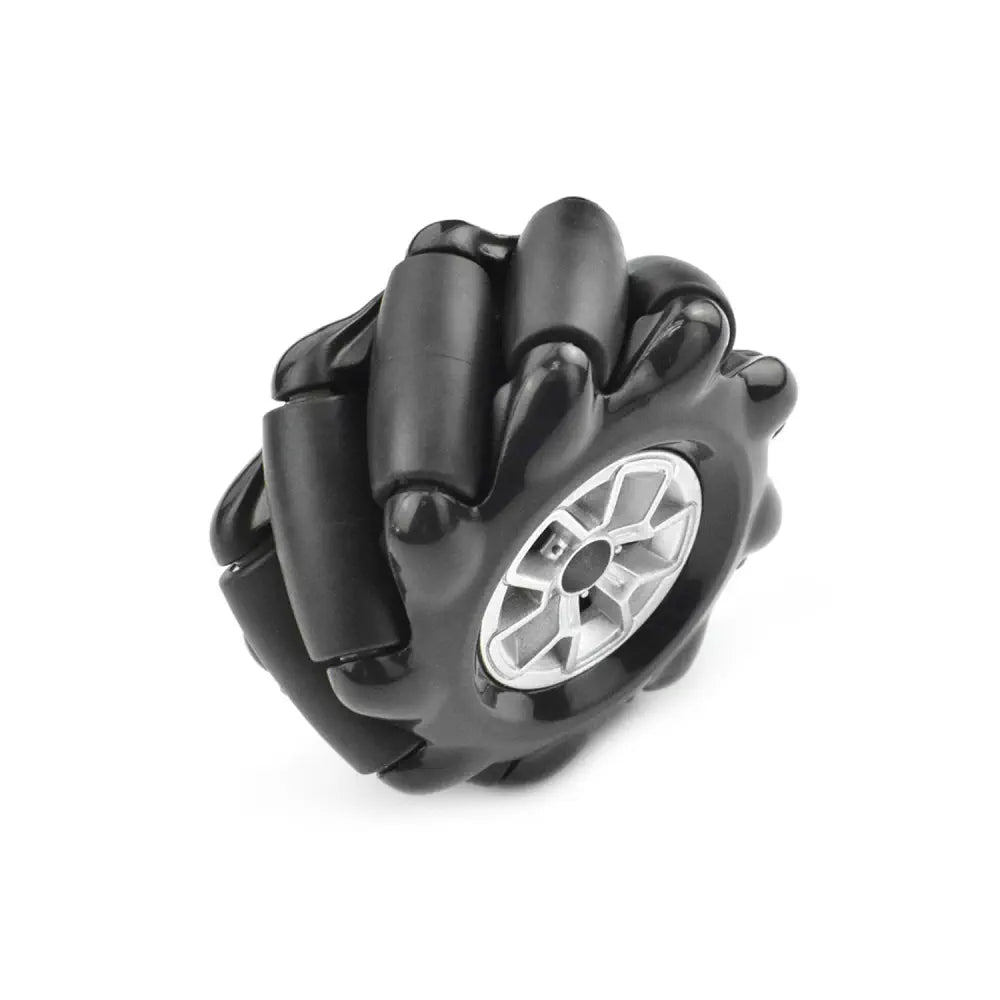 Black Mecanum Wheel w/ Motor Shaft Coupling (60mm) - Right