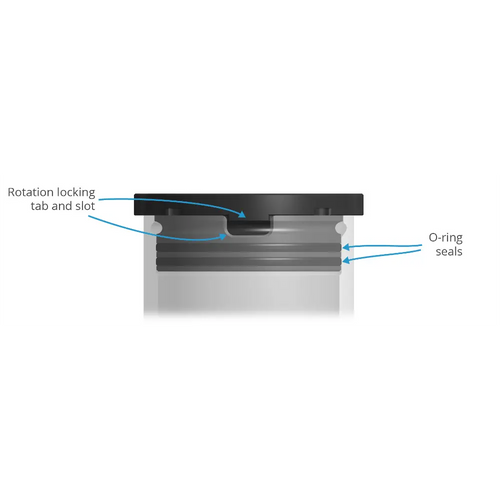BlueRobotics Watertight Enclosure Tubes - 50 Mm (2") Aluminum - 300 Mm (11.8") - 950M