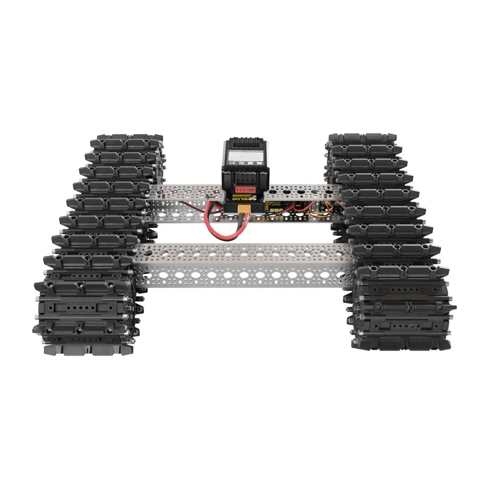 Bravo RC Tank Track Chassis (Grouser Paddles, 50lb Payload, 2Mph)