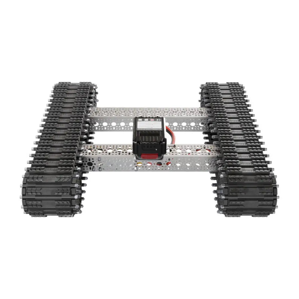 Bravo RC Tank Track Chassis (Grouser Paddles, 50lb Payload, 2Mph)