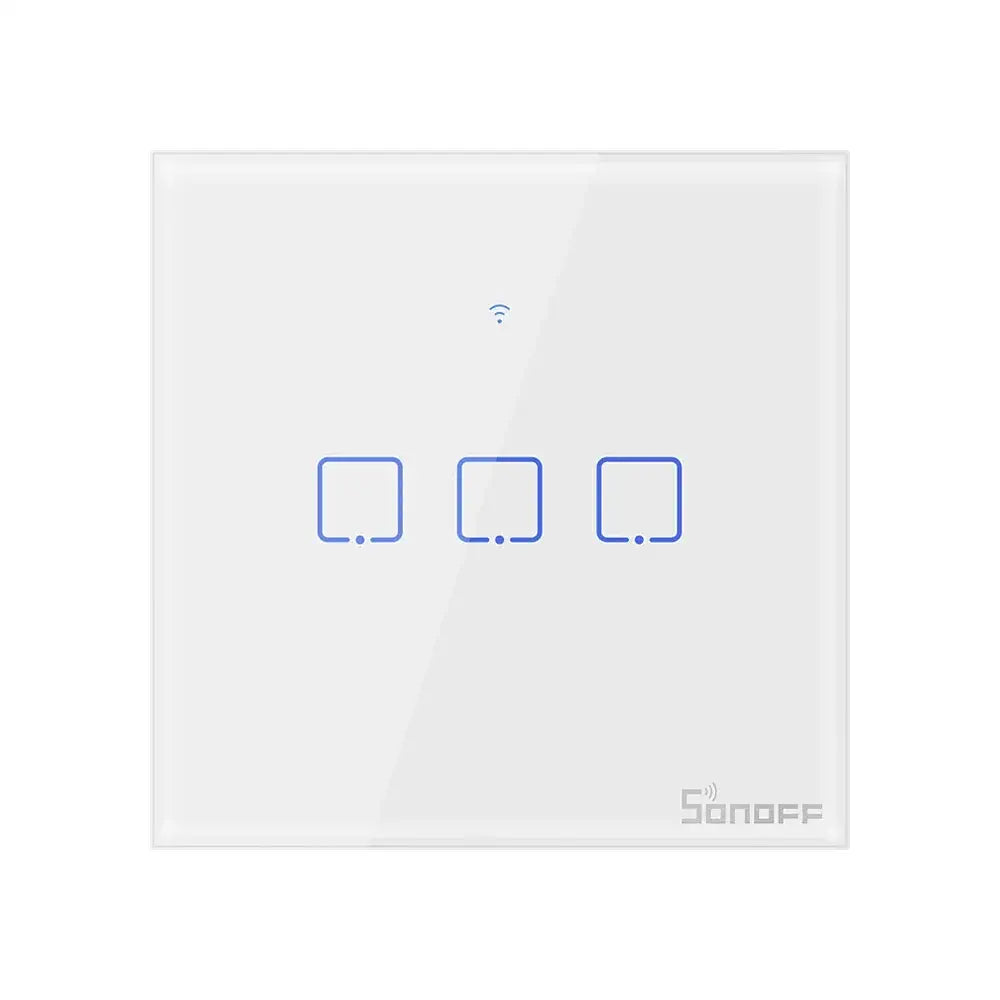 SONOFF TX Series WiFi Wall Switch (T2, UK, 3 Gang, White)
