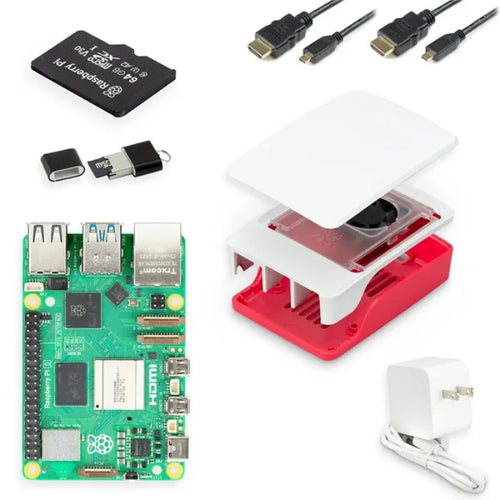 CanaKit Raspberry Pi 5 Starter Kit - 2GB - Red/White