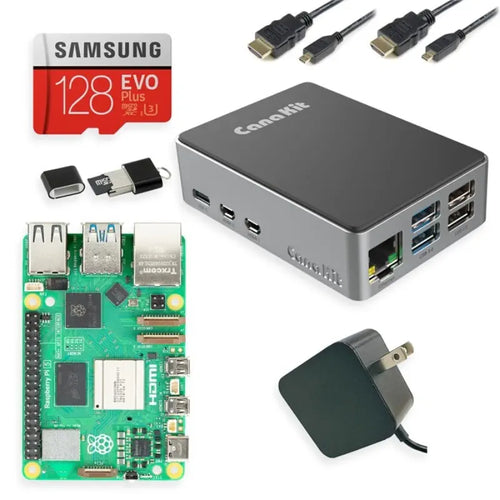 CanaKit Raspberry Pi 5 Starter Kit - 4GB - Aluminum