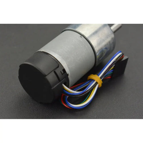 DFRobot 12V Metal DC Geared Motor w/ Encoder (90:1, 122rpm, 38Kg.cm)