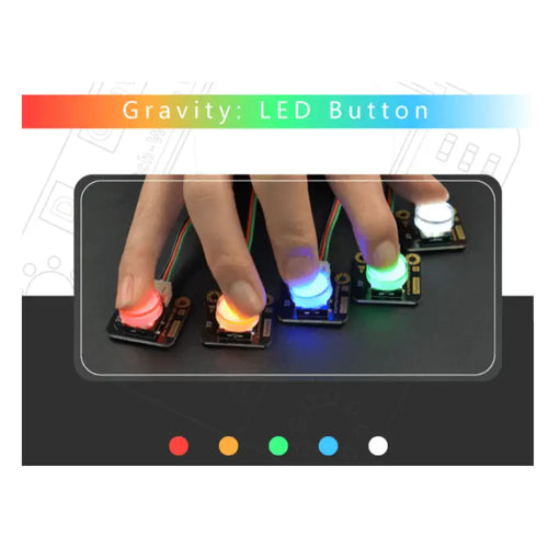 DFRobot Gravity: LED Button x 5 Pack