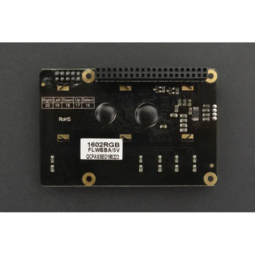 DFRobot I2C 16x2 RGB LCD KeyPad HAT w/ RGB Backlight(Compatible w/ Raspberry Pi 4B/3B+)