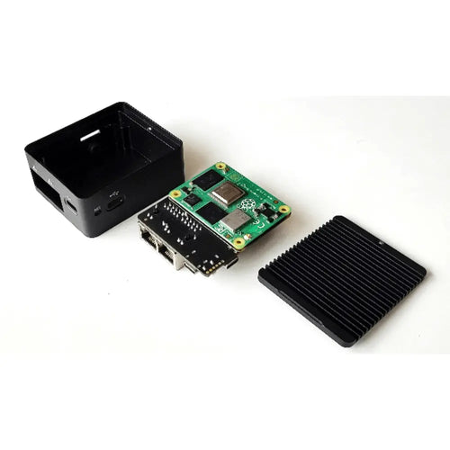 DFRobot Metal Cooling Case w/ Heat Sink (Compatible w/ Raspberry Pi CM4 IoT Router Carrier Board)