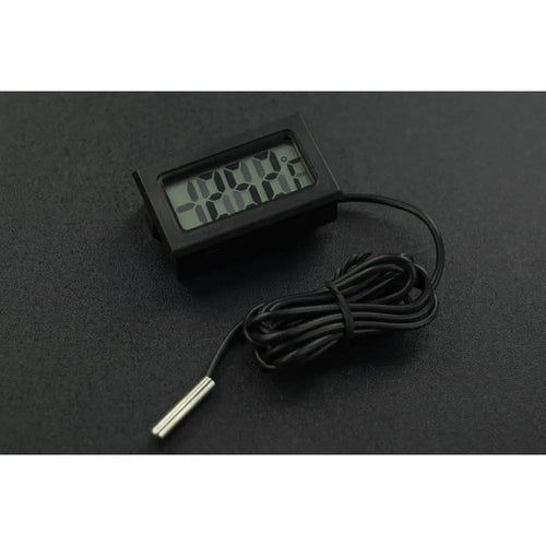 DFRobot Waterproof Digital Thermometer w/ Display, -50℃ to 110℃, ±1℃ Error, 1m Probe
