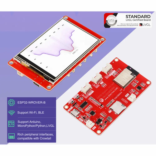 Elecrow CrowPanel 3.5-inch HMI ESP32 Display 480x320 SPI TFT LCD Touchscreen w/o Case