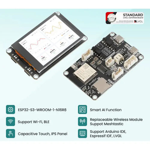Elecrow CrowPanel Advance 2.4” HMI ESP32 320x240 IPS AI Touchscreen Display