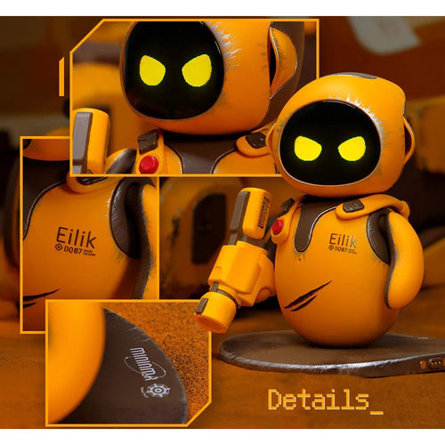 Energize Lab Eilik-DQ Little Companion Bot (Yellow-Orange) - RobotShop