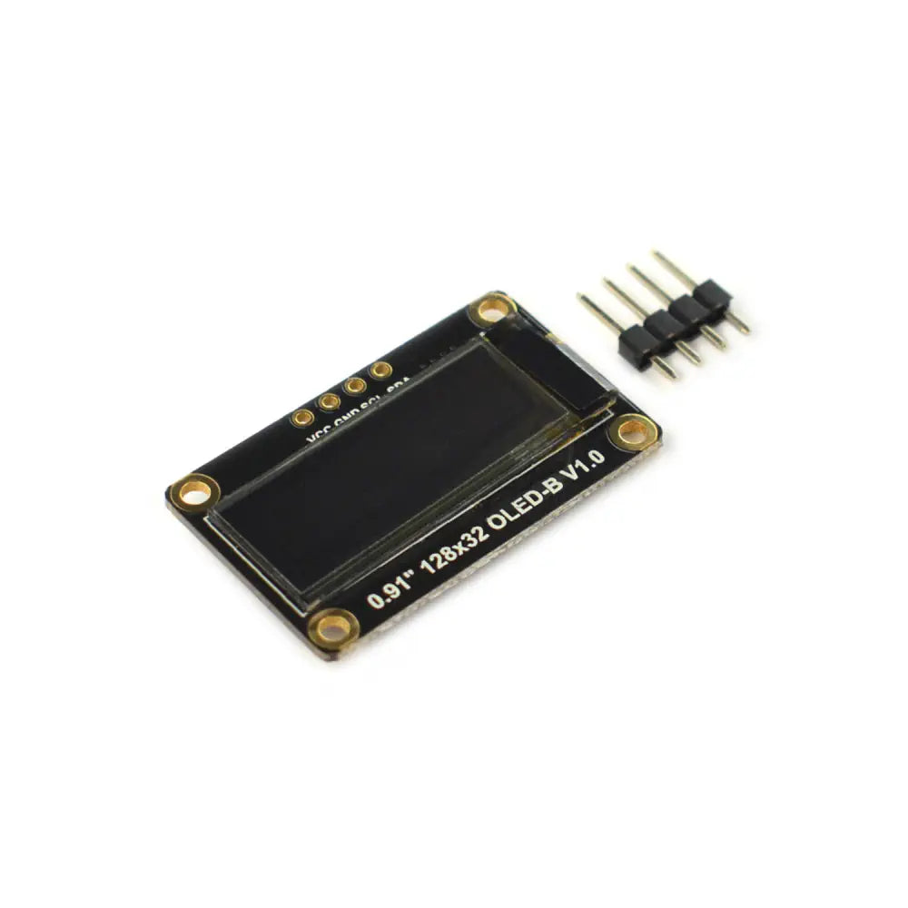 Fermion: Monochrome 0.91” 128x32 I2C OLED Display (Breakout)
