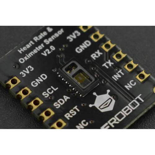 Fermion: MAX30102 PPG Heart Rate & Oximeter Sensor (Breakout, I2C/UART)