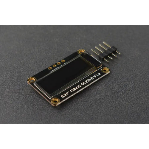 Fermion: Monochrome 0.91” 128x32 I2C OLED Display (Breakout)